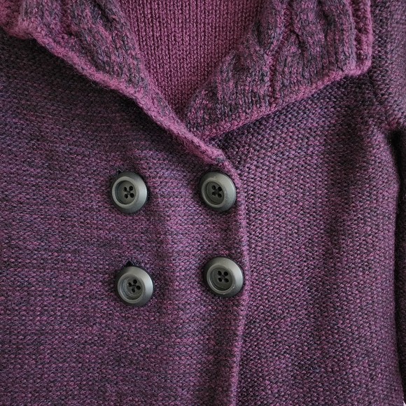 Sweater Plum 3/4 Sleeve Size Small - Picture 11 of 14